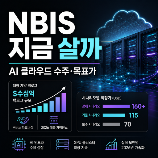 네비우스(NBIS) 지금 사도 될까? 실적, 적정가, 목표 주가