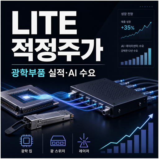 루멘텀 홀딩스(LITE) 실적을 바탕으로 적정 주가는?