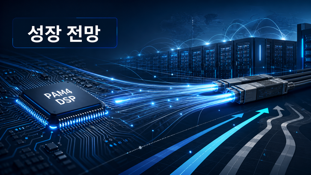 맥스리니어 MXL AI 광데이터센터 성장 전망을 표현한 블로그 본문 이미지