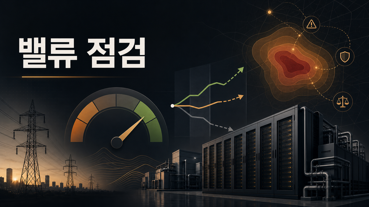 버티브 VRT 밸류에이션과 투자 리스크를 표현한 블로그 본문 이미지