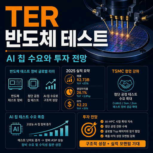 TER 반도체 테스트 AI 칩 수요와 투자 전망 블로그 썸네일