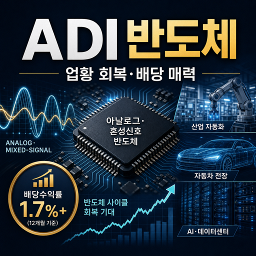 ADI 반도체 업황 회복 배당 매력 블로그 썸네일