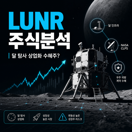 인튜이티브 머신스 LUNR 달 탐사 상업화 수혜주와 투자 리스크 블로그 썸네일