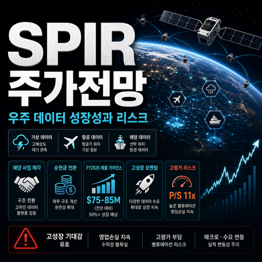 스파이어 글로벌 SPIR 주가 전망: 우주 데이터 플랫폼 기업의 성장성과 리스크